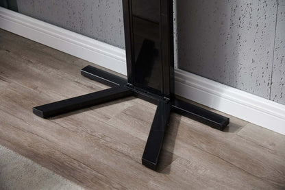 Meuble TV Miller avec support et gestion des câbles pour téléviseurs jusqu'à 80 po - Noir|Meuble pour téléviseur Miller avec support et système de gestion des câbles pour téléviseurs jusqu'à 80 po - noir