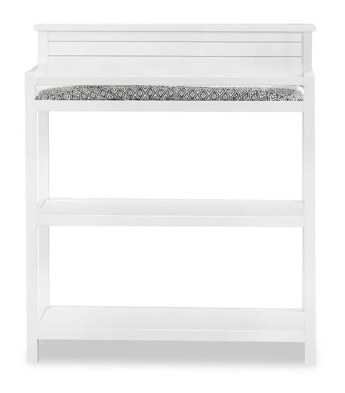 Table à langer avec matelas à langer Harper - Blanc | Table à langer Harper pour bébé avec matelas à langer - blanche