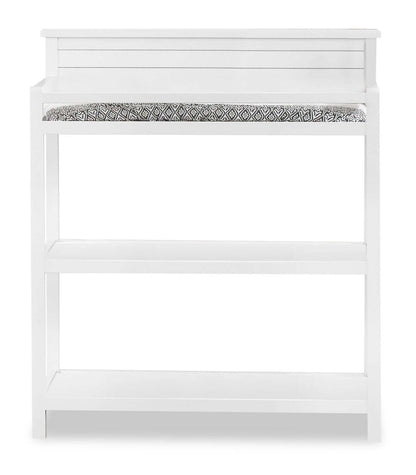 Table à langer avec matelas à langer Harper - Blanc | Table à langer Harper pour bébé avec matelas à langer - blanche