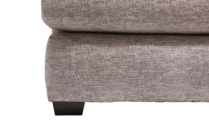 Sofa sectionnel de droite Luxe 3 pièces fabriqué au Canada en tissu avec coussins amovibles - gris colombe Zaftig