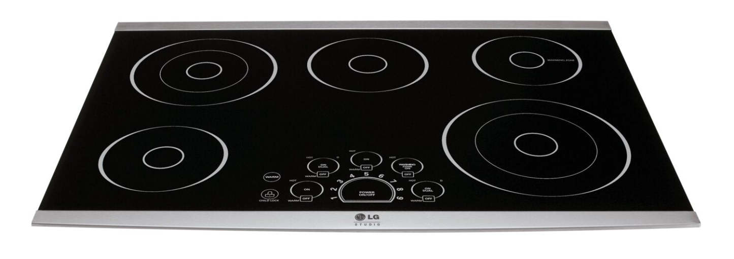 LG Studio 30 5-Element Electric Cooktop - Black Ceramic Glass - LSCE305ST | Table de cuisson électrique LG Studio de 30 po à 5 éléments - vitrocéramique noire - LSCE305ST