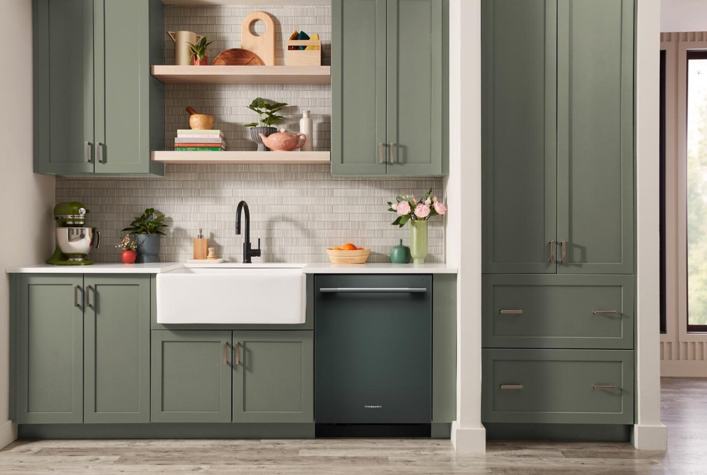 Lave-vaisselle KitchenAid de 24 po et de 44 dBA avec troisième panier 360° Max JetsMC - genièvre - KDTS724SJP