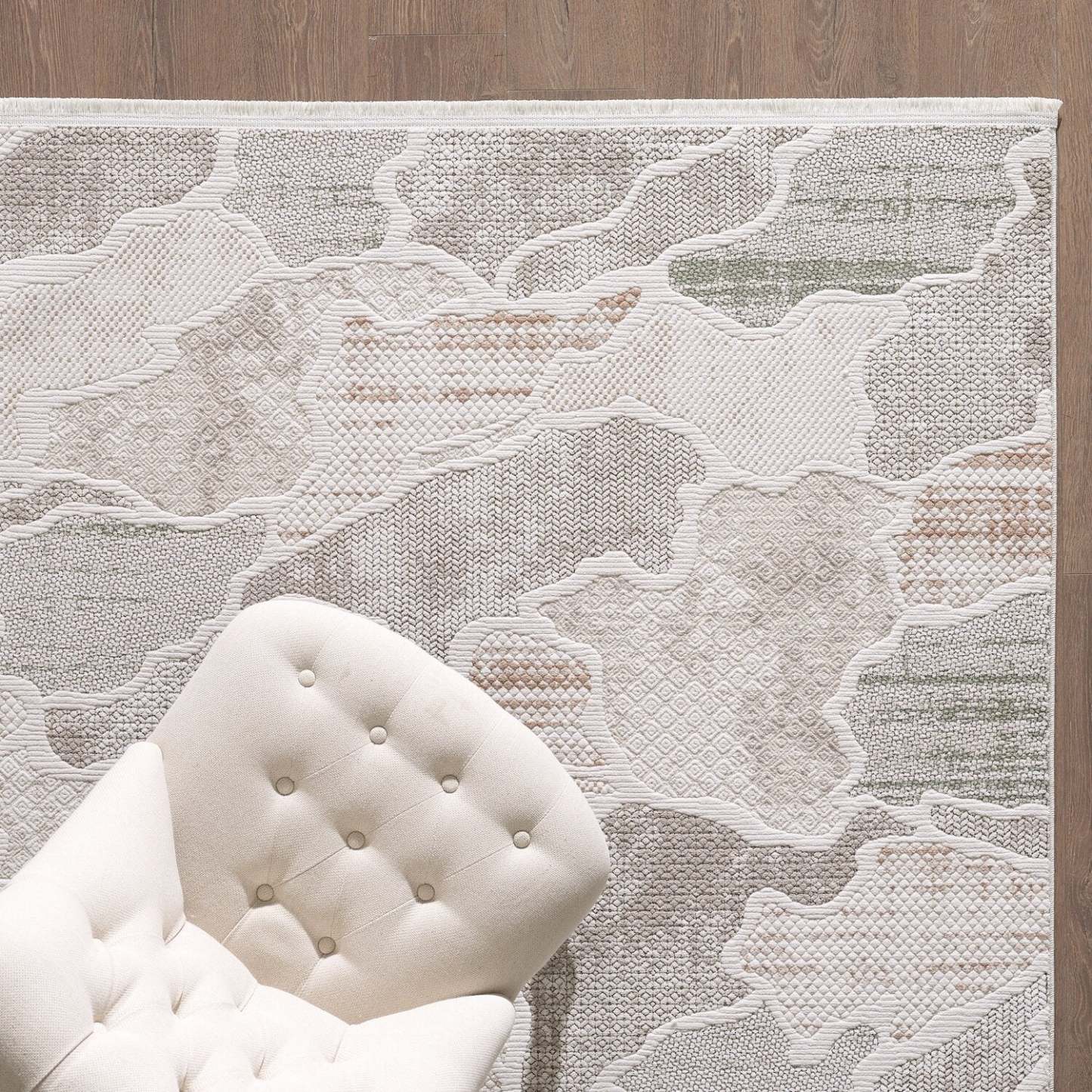 Tapis multicolore Cove Waves – 6'7 x 9'6 | Carpette Cove multicolore à motif de vagues - 6 pi 7 po x 9 pi 6 po