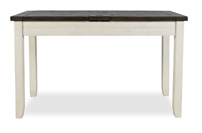 Madison County 50 Office Office Desk with 3-Drawers - Vintage White with Barnwood Brown |Bureau Madison County de 50 po à 3 tiroirs - blanc rétro avec brun de style bois de grange