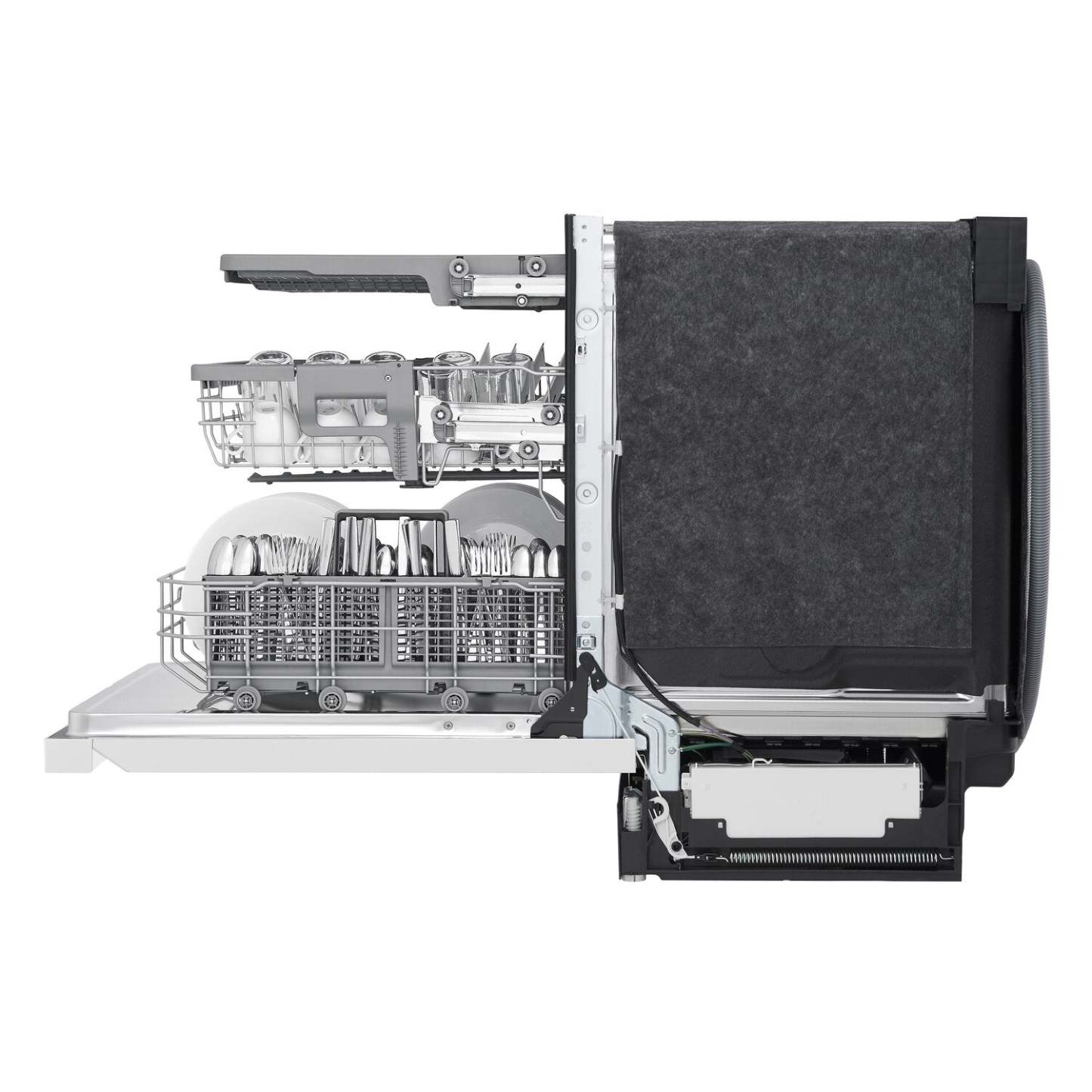 Lave-vaisselle LG 24 48 dBA à commande supérieure encastrable avec QuadWash® - Blanc - LDPN4542W | Lave-vaisselle encastré LG à 48 dBA de 24 po avec commandes sur le dessus et QuadWashMC - blanc - LD…