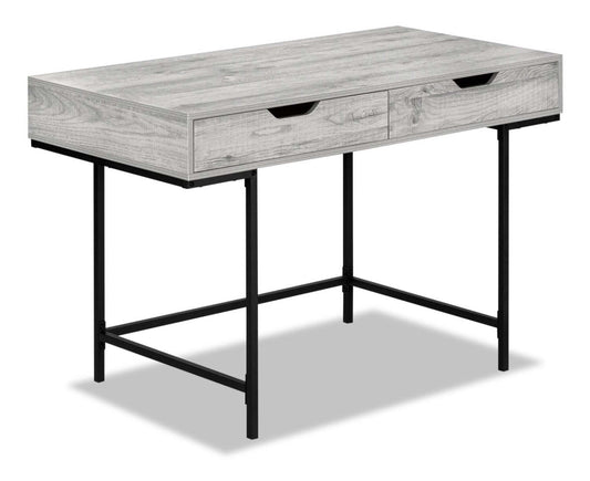 Bureau Butler 47.25 avec 2 tiroirs - Gris|Bureau Butler de 47,25 po à 2 tiroirs - gris