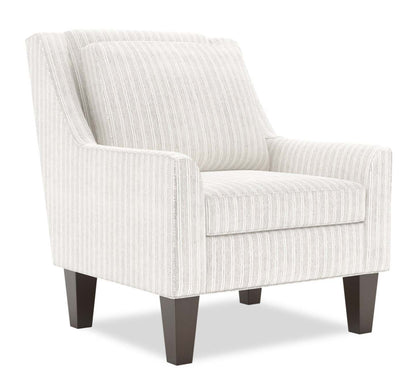 Fauteuil d'appoint club Sofa Lab personnalisable en tissu 29 po avec pattes en bois - blanc Dolphin White | Fauteuil d'appoint club Sofa Lab de 29 po fabriqué au Canada en tissu avec pattes en bois - blanc Dolphin White | CLUB1160