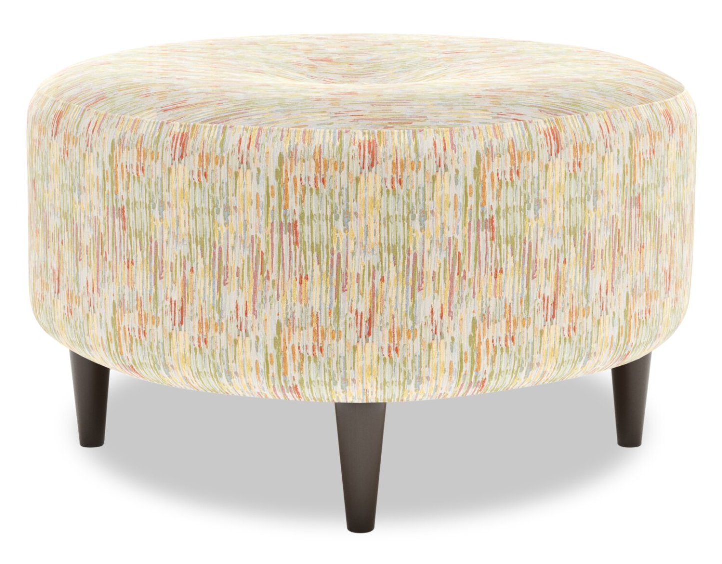 Fabriqué au Canada Sofa Lab personnalisable Pouf en tissu The Curve 31 - Jardin multicolore | Pouf The Curve de Sofa Lab de 31 po fabriqué au Canada en tissu - Jardin multicolore | CURV1141