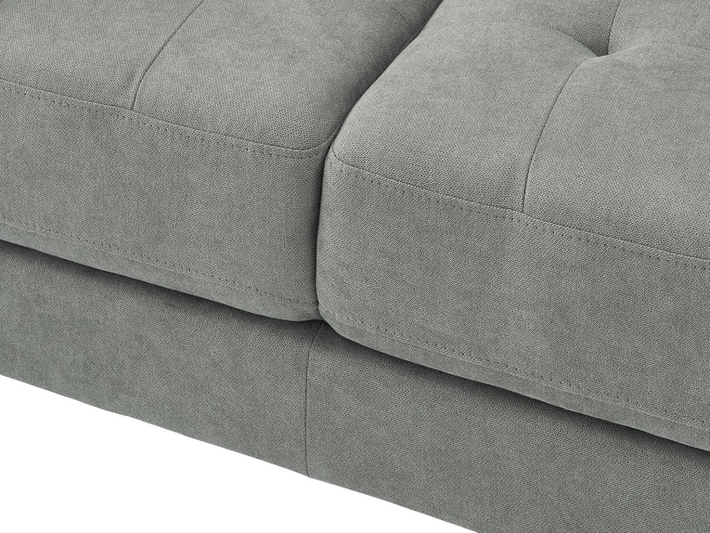 Canapé en tissu Metro 78 avec coussins de siège capitonnés et coussins de dossier réversibles - Gris | Canapé Metro de 78 po en tissu avec coussins de siège capitonnés et coussins de dossier réversibles - gris