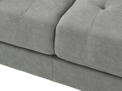 Canapé en tissu Metro 78 avec coussins de siège capitonnés et coussins de dossier réversibles - Gris | Canapé Metro de 78 po en tissu avec coussins de siège capitonnés et coussins de dossier réversibles - gris