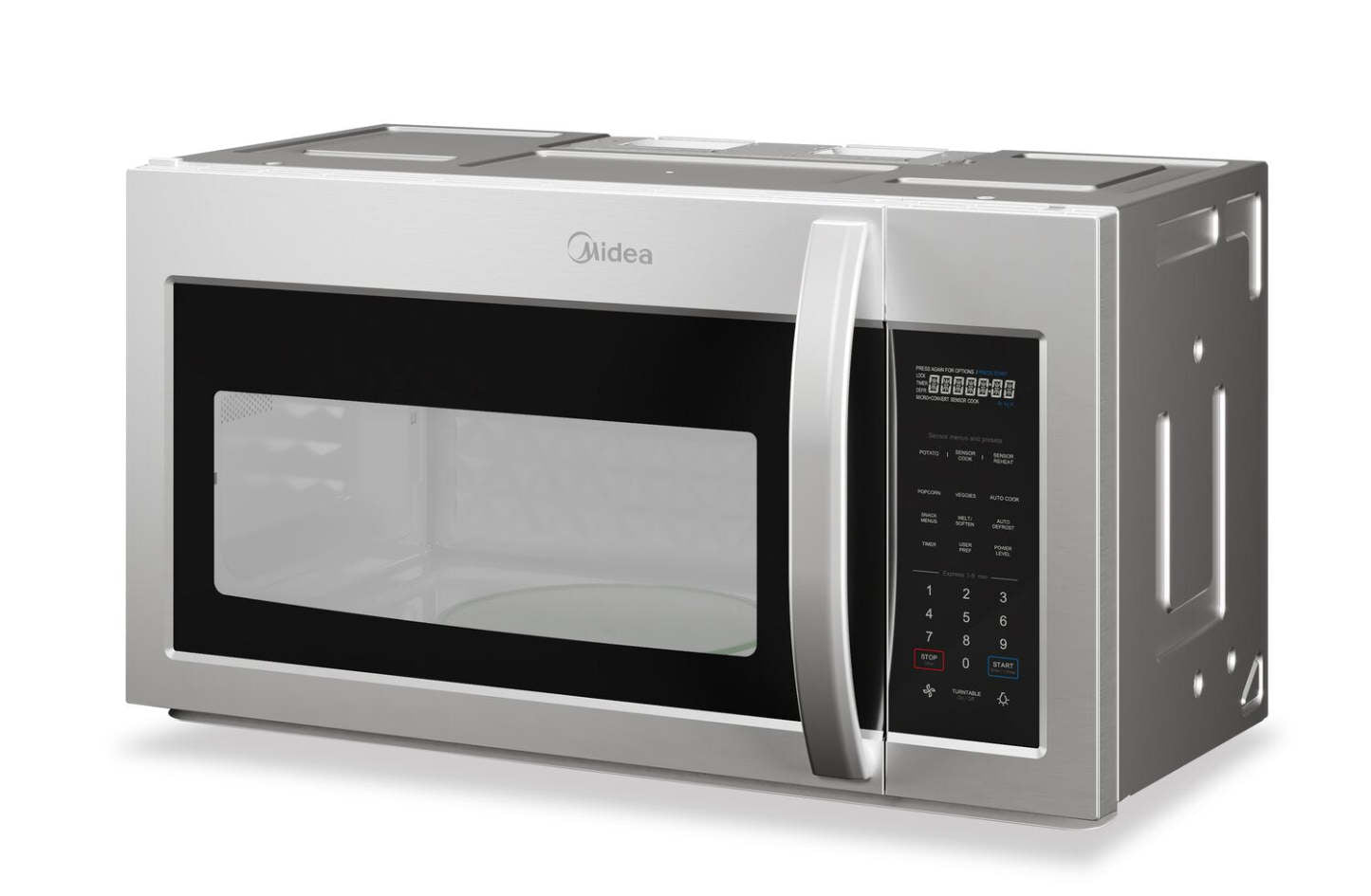 Midéa 30 1,9 Cu. Fort. Micro-ondes à hotte intégrée - MMO19S14ASTC | Quatre à micro-ondes à hotte intégrée Midea de 1,9 pi3 et de 30 po - MMO19S14ASTC | MMO19S14