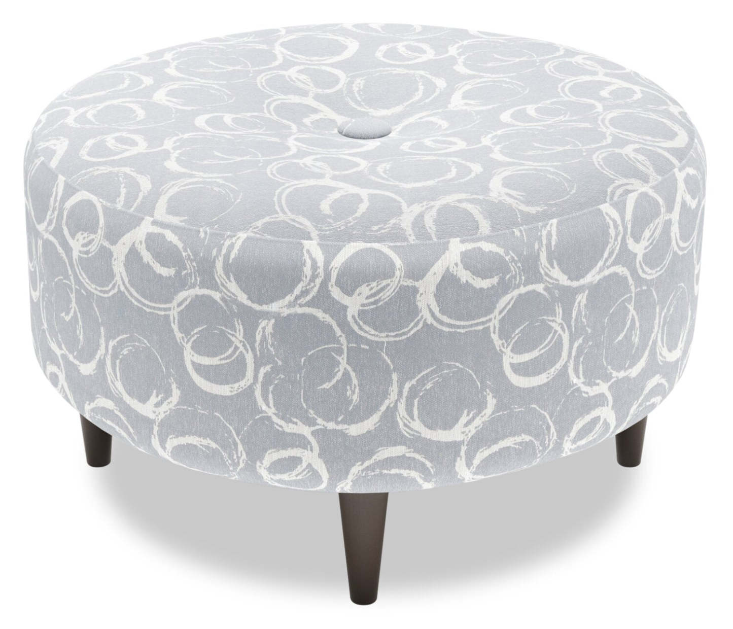 Pouf The Curve 31 en tissu, fabriqué au Canada par Sofa Lab (CURV1162) | Personnalisable