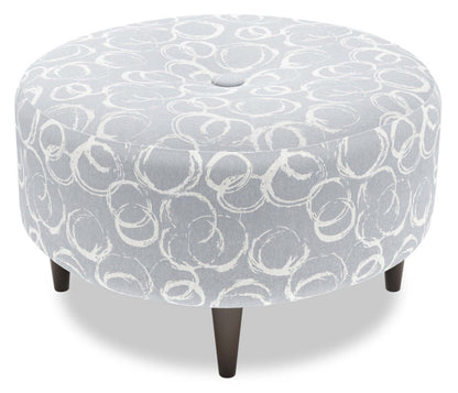 Pouf The Curve 31 en tissu, fabriqué au Canada par Sofa Lab (CURV1162) | Personnalisable