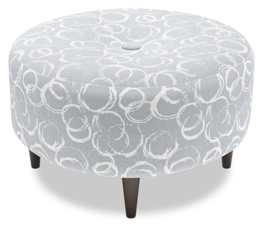 Pouf The Curve 31 en tissu, fabriqué au Canada par Sofa Lab (CURV1162) | Personnalisable