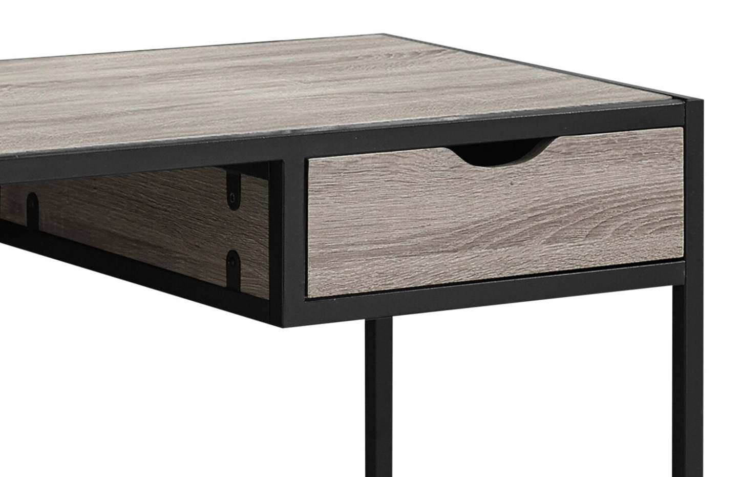 Bureau Everly de 42,25 po avec tiroir - taupe