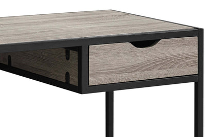 Bureau Everly de 42,25 po avec tiroir - taupe