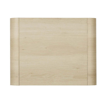 Table de chevet Odin avec étagère de rangement, 18 L x 25,75 H - Naturel | Table de nuit Odin de 18 po (l) x 25,75 po (H) avec tablette de rangement - naturelle