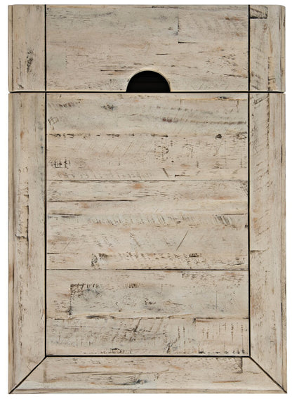 Rocco 16 Chairside Table avec USB - Crème|Table de fauteuil Rocco de 16 po avec USB - crème