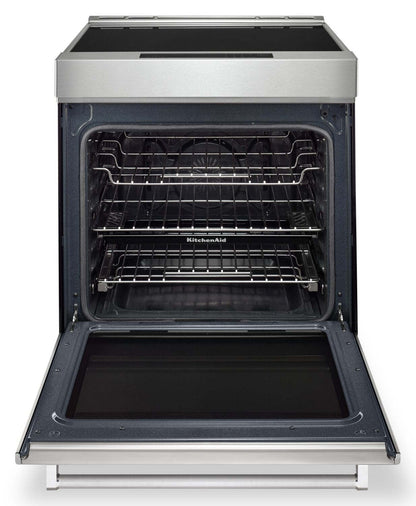 Cuisinière à induction KitchenAid de 6,4 pi³ avec friture à air et technologie AquaLiftMD - acier inoxydable - KSIS730PSS