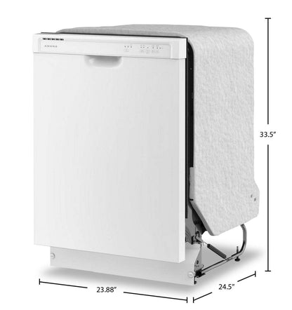 Lave-vaisselle Amana 24 59 dBA à commande frontale avec système de lavage à triple filtre - Blanc - ADFS2524RW | Lave-vaisselle Amana à 59 dBA de 24 po avec commandes à l'avant - blanc - ADFS2524RW | ADFS252W