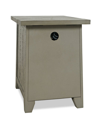 Colson 18 Rustic Chairside Table with Storage - Driftwood |Table de fauteuil rustique Colson de 18 po avec rangement - bois de grève