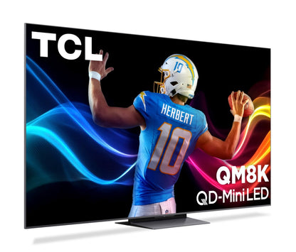 TCL 65 QM8K QLED QD Mini-LED 4K UHD Smart Google TV (65QM8K) – Modèle 2025 | Téléviseur intelligent QLED Mini DEL QD TCL QM8K UHD 4K de 65 po avec Google TVMC (65QM8K) - modèle 2025