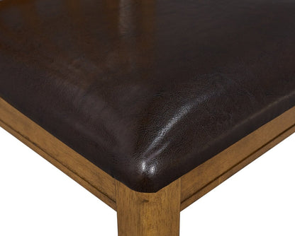 Dena 5pc Dining Set with Table &amp; 4 Chairs, 42-60W Extension, Round - Ensemble de salle à manger Dena 5 pièces avec table ronde, rallonge de 42 po à 60 po (L) et 4 chaises - chêne brun