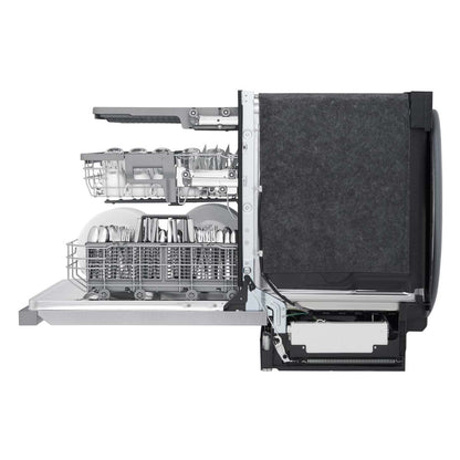 Lave-vaisselle encastré LG à 24 po et 48 dBA avec commandes sur le dessus et QuadWash® - acier inoxydable résistant aux traces - LDPN45… | LG 24 48 dBA Built-In Top-Control Dishwasher with QuadWash® - Smudge Proof Stainless Steel - LDPN45…