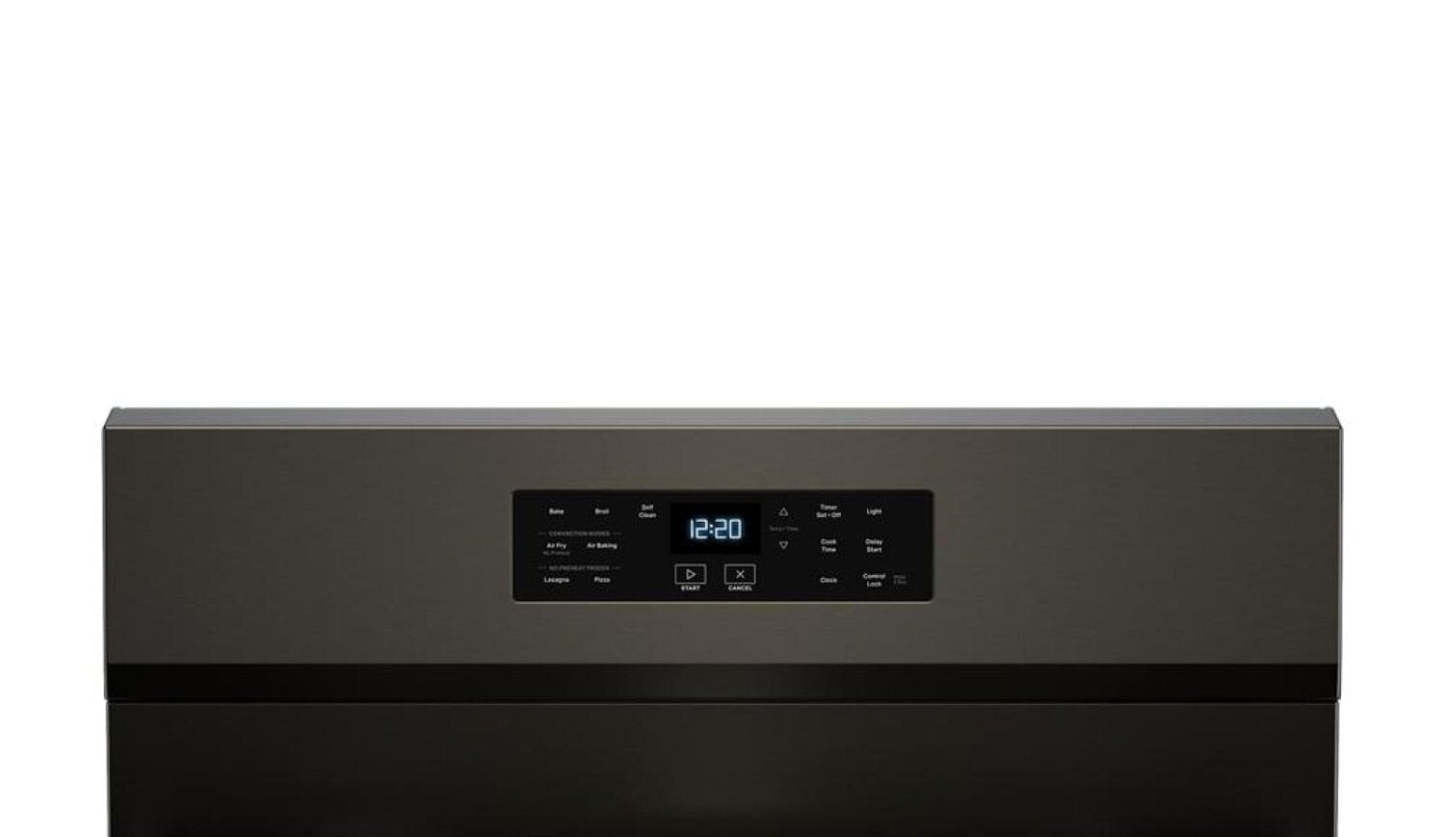 Cuisinière à gaz Whirlpool de 5 pi³ avec friture à air et autonettoyage - acier inoxydable noir - WFGS5030RV | WFGS50RV