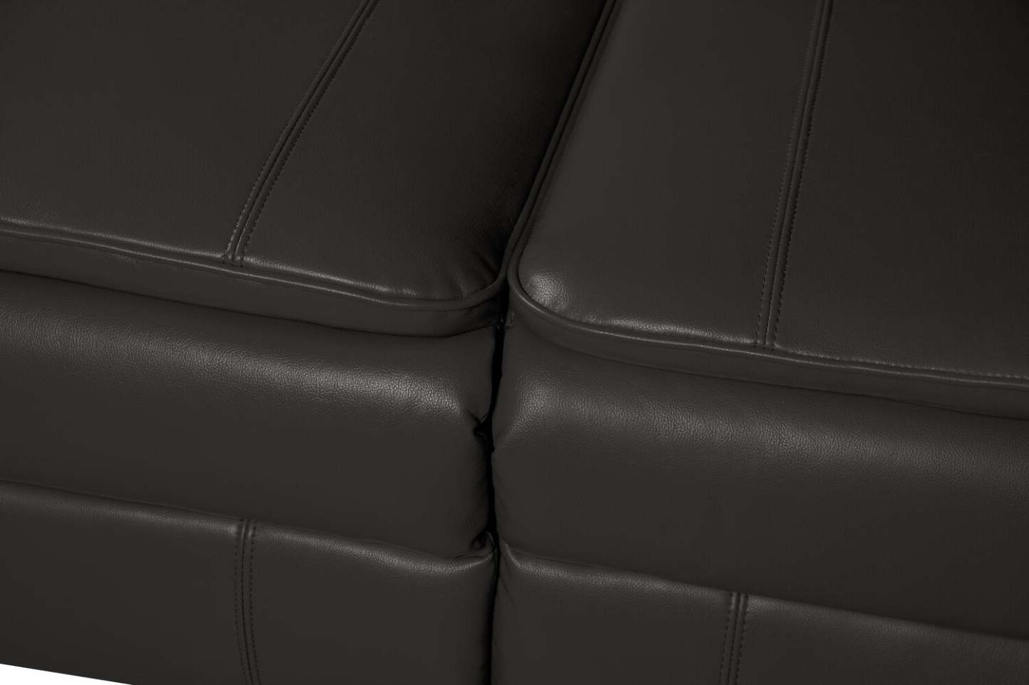 Sofa inclinable Chandler de 82 po en tissu d’apparence cuir - gris