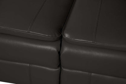 Sofa inclinable Chandler de 82 po en tissu d’apparence cuir - gris