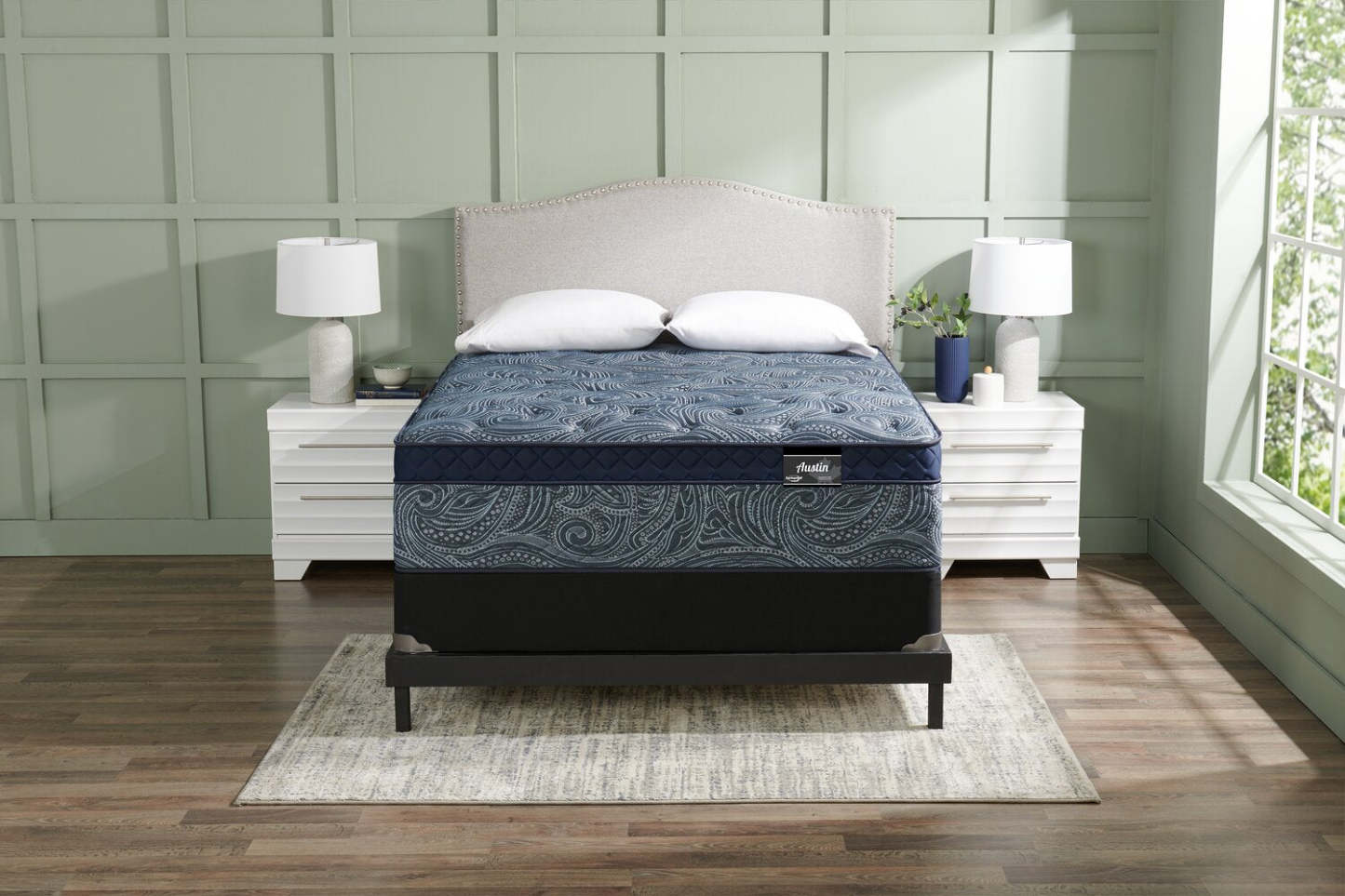 Ensemble matelas semi-ferme à Euro-plateau Austin de Springwall pour lit double