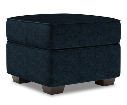 Fabriqué au Canada Canapé personnalisable Lab Roll 24 en tissu chenille - Bleu indigo de luxe | Pouf Roll de Sofa Lab de 24 po fabriqué au Canada en tissu chenille - bleu Luxury Indigo | RO803193
