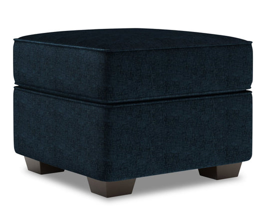 Fabriqué au Canada Canapé personnalisable Lab Roll 24 en tissu chenille - Bleu indigo de luxe | Pouf Roll de Sofa Lab de 24 po fabriqué au Canada en tissu chenille - bleu Luxury Indigo | RO803193