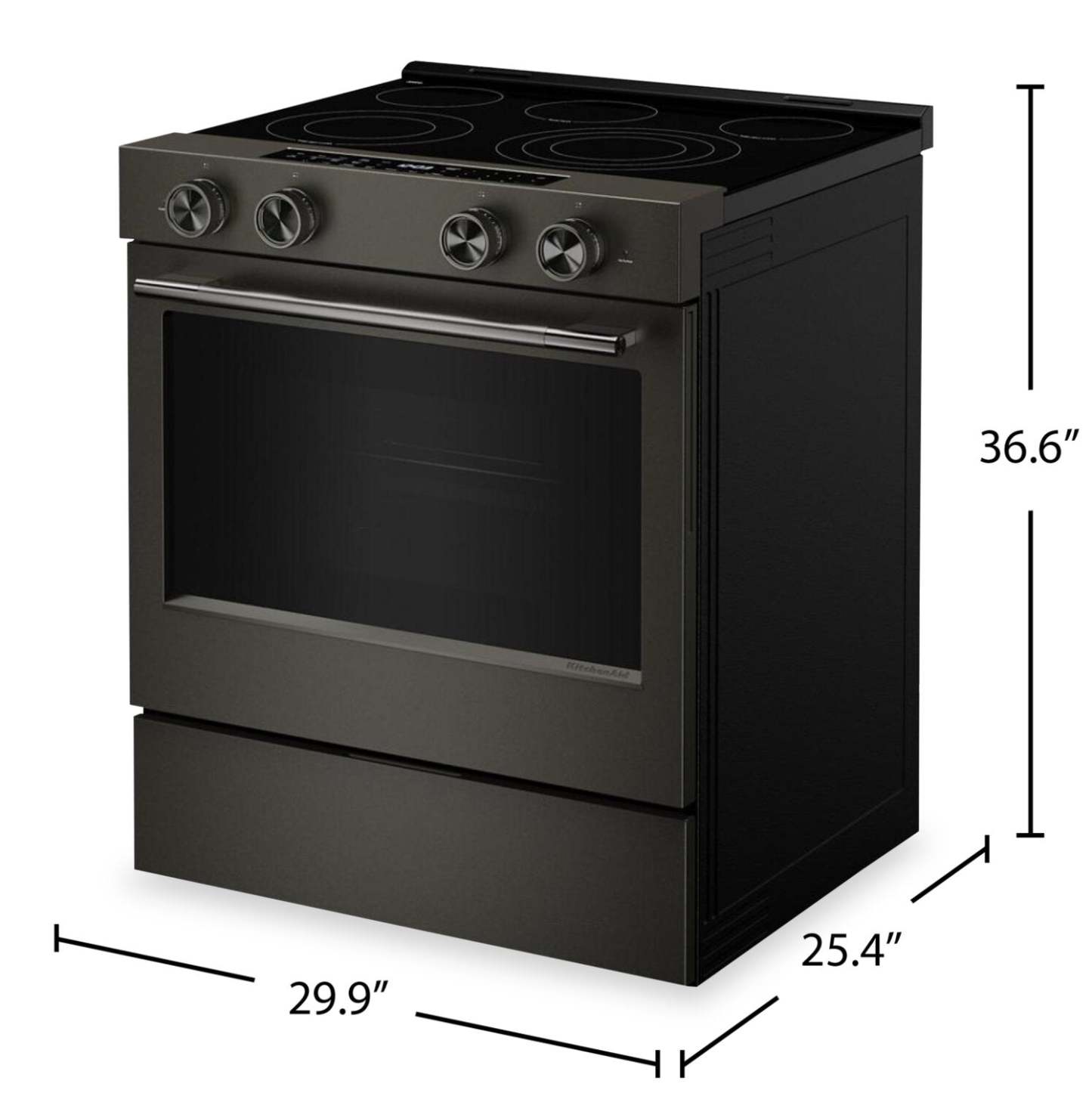 Cuisinière électrique KitchenAid de 30 po et de 5,3 pi³ - minerai noir - YKSES530SBE