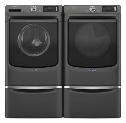 Maytag 5,8 pi3 Laveuse intelligente à chargement frontal Pet Pro et 7,4 pi3 Sécheuse à gaz - Noir volcan | Laveuse intelligente à chargement frontal Pet Pro de 5,8 pi3 et sécheuse à gaz de 7,4 pi3 de Maytag – noir volcan | MAFL702U
