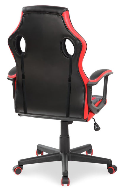 Chaise de jeu ergonomique Velocity 24 - Noir &amp; Rouge|Fauteuil de jeu ergonomique Velocity de 24 po - noir et rouge