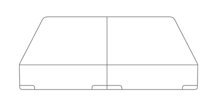 Ensemble de sommier tapissier divisé à profil bas Springwall 2020 pour grand lit | Ensemble sommier divisé à profil bas Springwall 2020 pour grand lit | SWSQBPKG