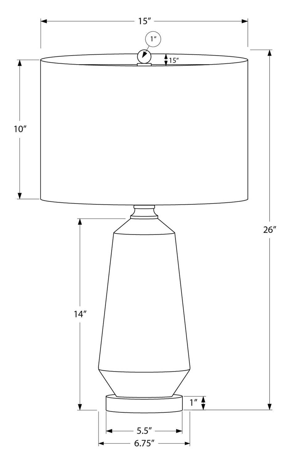 26 Lampe de table en céramique verte et dorée|Lampe de table en céramique verte et dorée de 26 po