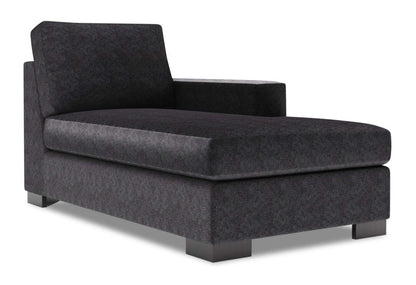 Sofa Lab Track RAF Chaise - Charbon de luxe | Fauteuil long gauche Track de la collection Sofa Lab - Charbon de luxe | TR282993