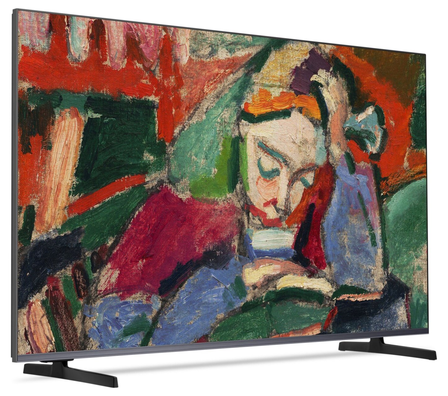 HISENSE 55 CanvasTV QLED 4K UHD Smart Google TV (55S7N) - Modèle 2024 | Téléviseur intelligent QLED HISENSE QD6QF CanvasTVMC UHD 4K de 55 po avec Google TVMC (55S7N) - modèle 2024