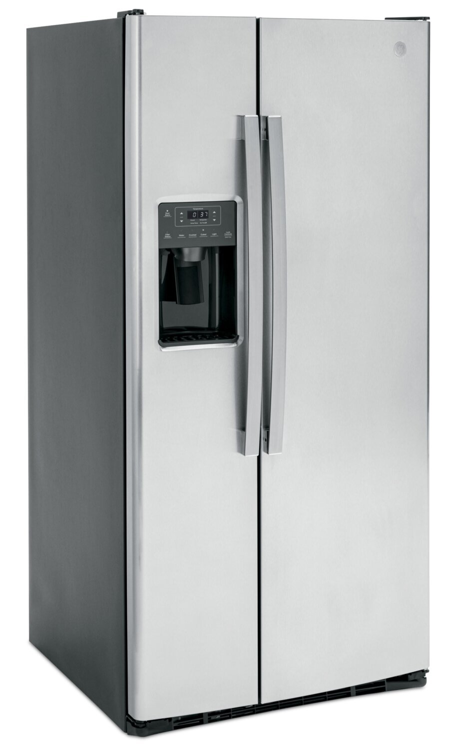 Réfrigérateur GE de 33 po et de 23,2 pi³ à compartiments juxtaposés - acier inoxydable résistant aux empreintes digitales - GSS23GYPFS | GE 33 23.2 Cu. Ft. Side-by-Side Refrigerator - Stainless Steel Fingerprint Resistant  - GSS23GYPFS
