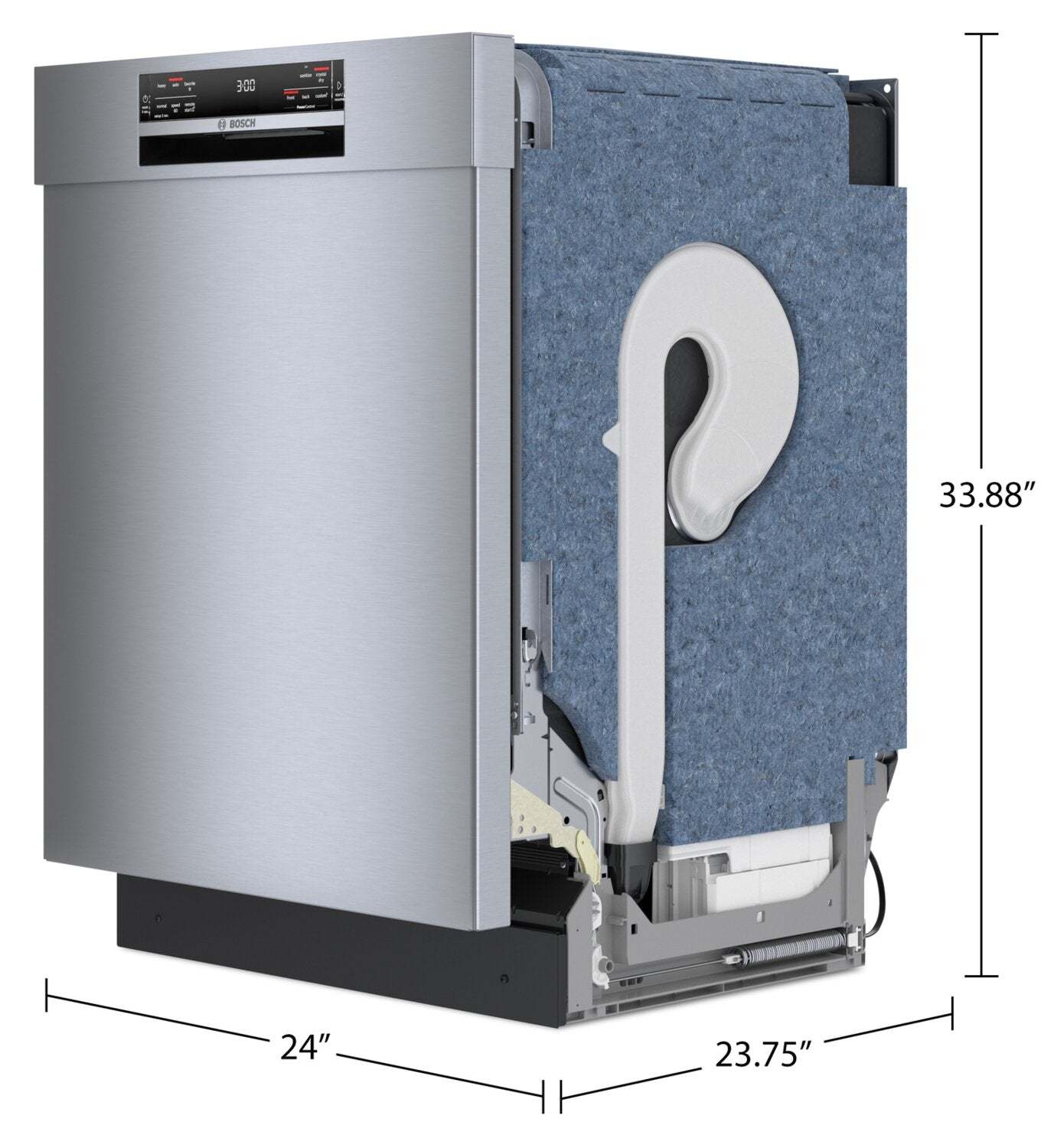 Lave-vaisselle intelligent Bosch série 800 avec CrystalDry™ et troisième panier - SHE78CM5N | Lave-vaisselle intelligent Bosch de série 800 avec CrystalDry™ et 3e panier - SHE78CM5N | SHE7CM5N