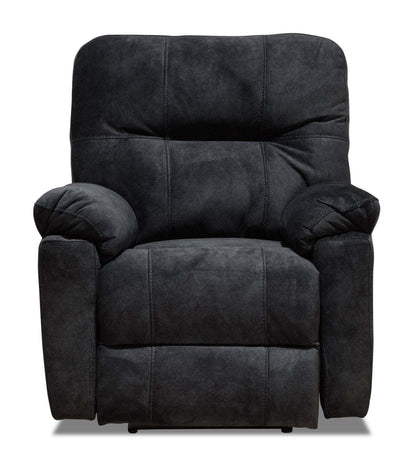 Fauteuil à inclinaison électrique Gybson de 38 po fabriqué au Canada en tissu - gris graphite