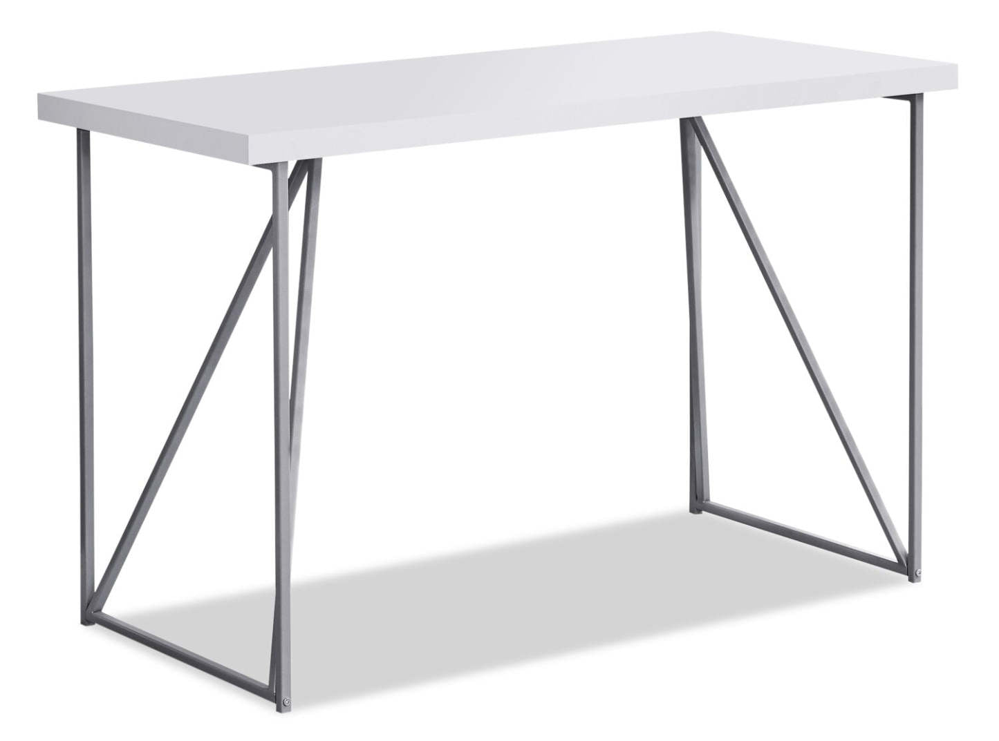 Bureau d'ordinateur Caleb 47.25 - Blanc|Bureau d'ordinateur Caleb de 47,25 po - blanc