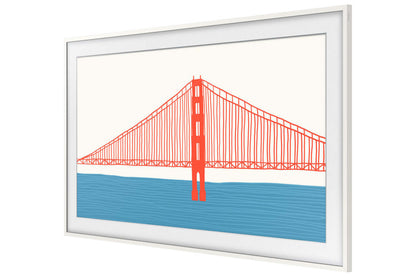 Cadre personnalisable Samsung pour téléviseur The Frame 65 - Blanc moderne | SCFA65WT