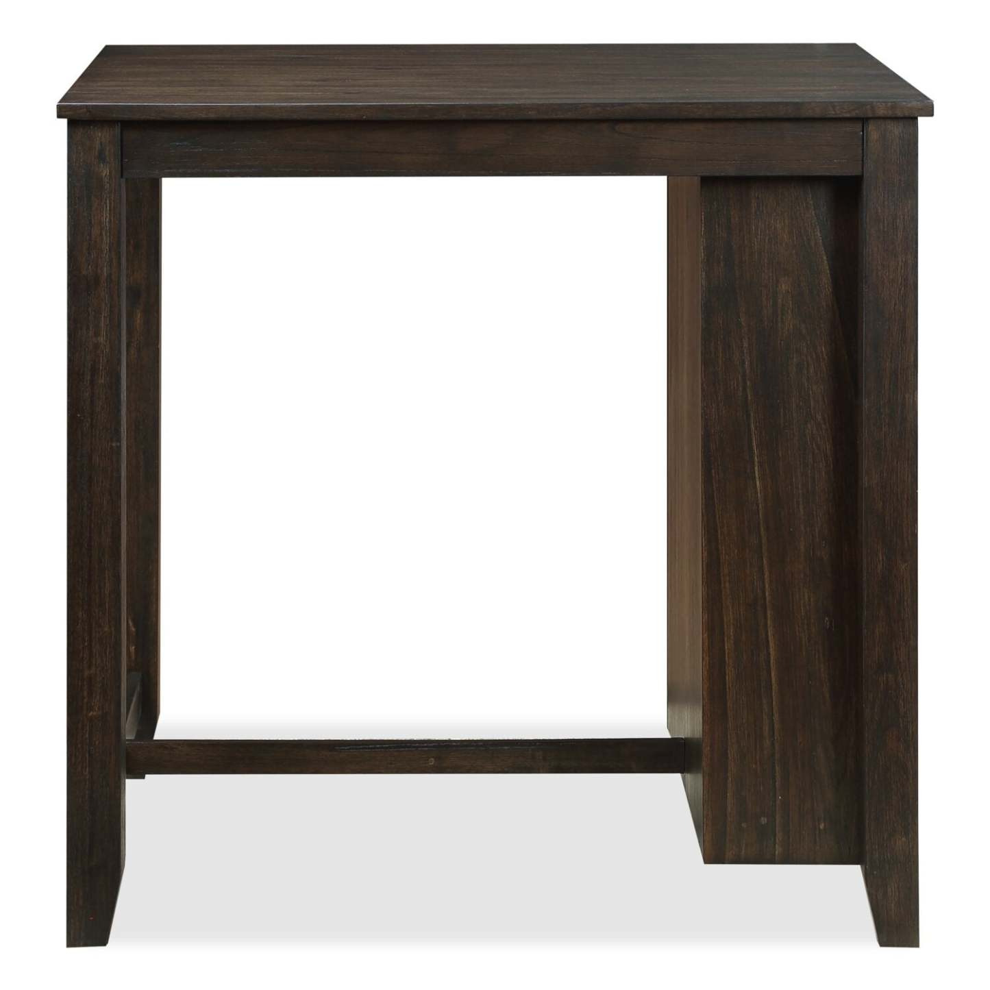 Lane 3pc Counter-Height Dining Set with Table & 2 Chairs, Built-in Shelves & USB, 36.5W - Brown | Ensemble de salle à manger Lane 3 pièces de hauteur comptoir avec table de 36,5 po (L), tablettes et port USB intégrées, et 2 chaises - brun