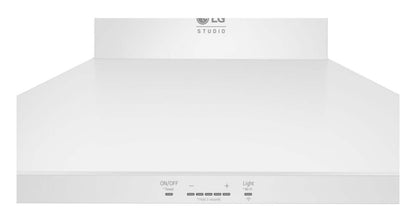 LG Studio 30 600 CFM Hotte Cheminée Murale Intelligente - Essence Blanche - LSHD3080N | Hotte cheminée intelligente de cuisinière LG Studio de 30 po et de 600 pi3/min - essence blanche - LSHD3080N | LSHD3080