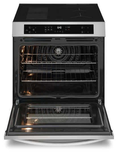 Frigidaire 5,3 pi³ Cuisinière à induction avec commandes à l’avant et friture à air - acier inoxydable - FCFI308CBS