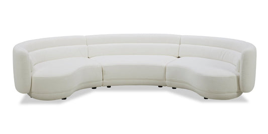 Davvero 3-Piece Sectional - Ivory | Canapé sectionnel Davvero 3 pièces - ivoire